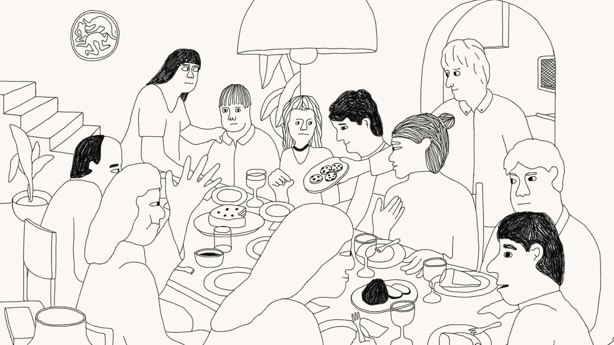 Illustrasjon fra kokebaken Apartamento, av Oscar Grønner.