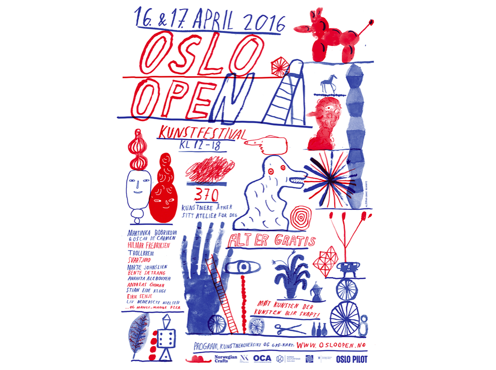 Poster for Oslo Open, av Sunniva Krogseth